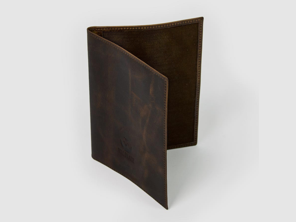 Hunting license case, leather