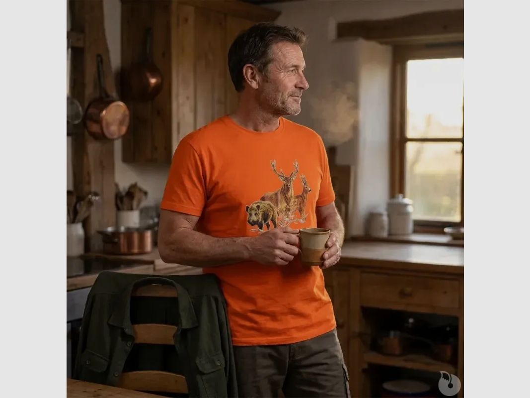 T-shirt orange grands animaux Bartavel®, image 1 sur 13