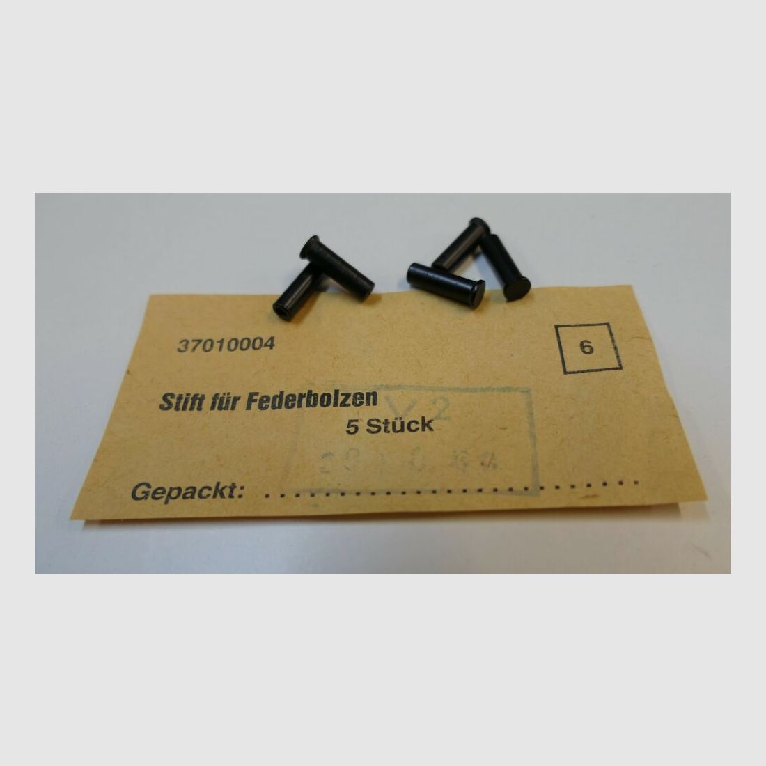 DDR VEB Equipment & Tool Construction Wiesa original DDR NVA AK 47 pin for spring bolt [6] unused, new for AK47, 7.62x39