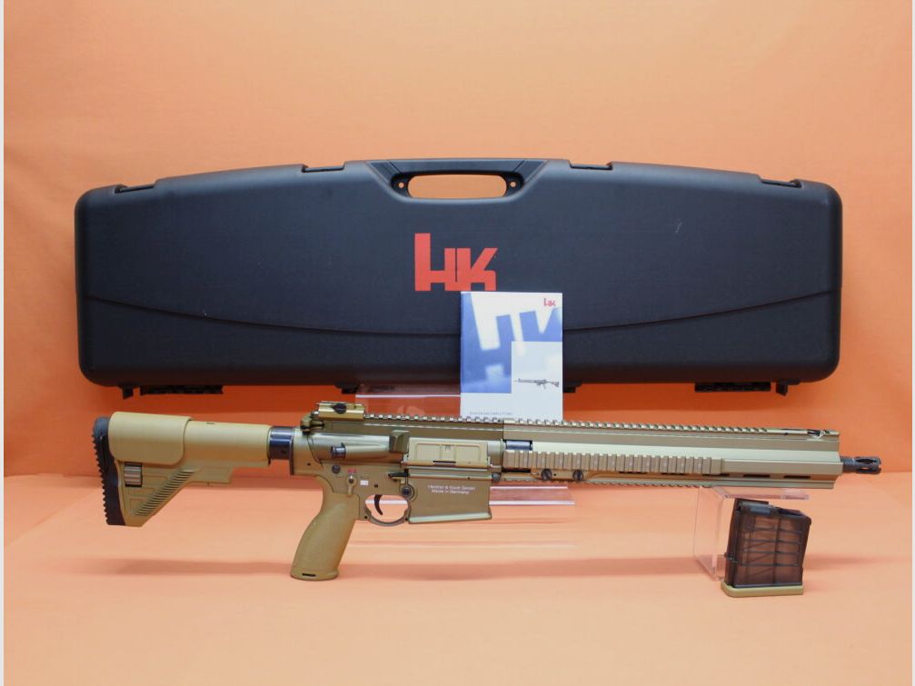 Heckler & Koch Ha. Carabine .308Win Heckler & Koch/H&K MR308 A3 28 16,5" Canon RAL8000, Système à Piston à Gaz HK417/G28