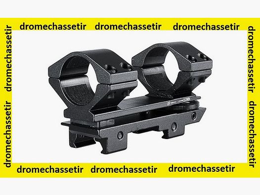 Monobloc mount for Picatinny rail, elevation up to 30 Moa, rings 25.4 mm, ref 22302