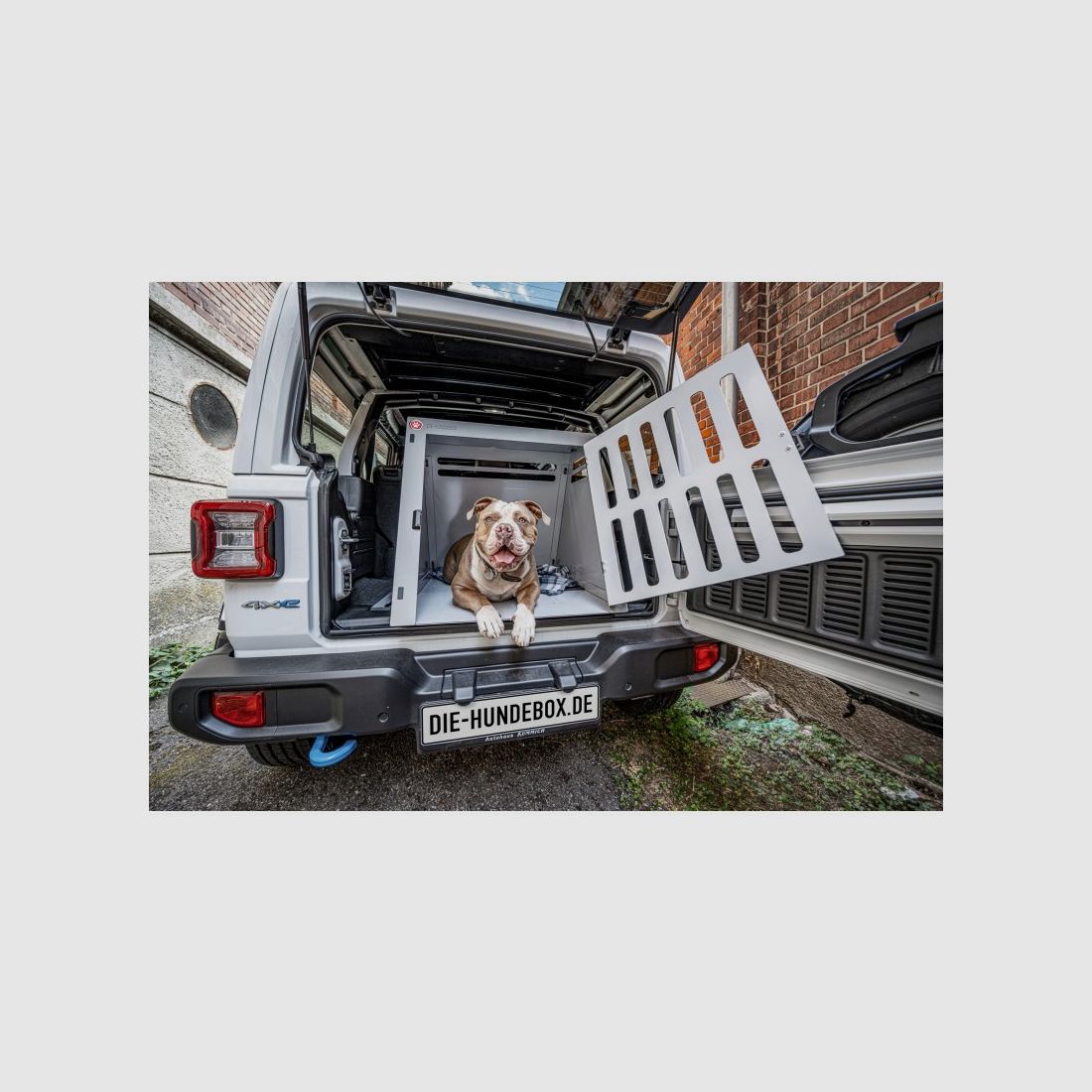 Die Hundebox Hundetransportbox Small Grau Metallic