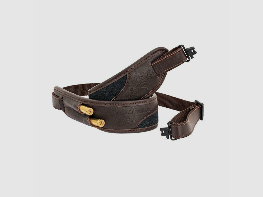 Bandoulière de fusil Blaser en Loden/Cuir