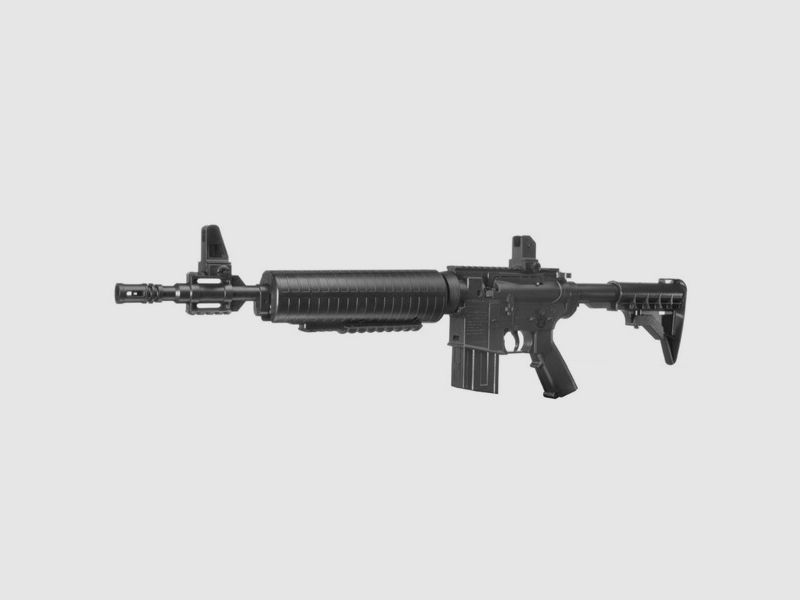 Crosman M4-177 Luftgewehr für Dual Kal. 4,5mm Diabolo + Rundkugeln BBs schwarz
