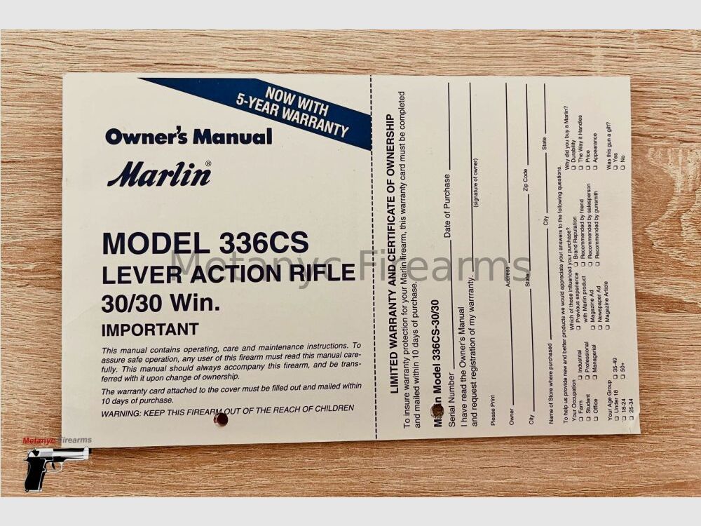 Marlin Mod. 336 CS .30-30Win