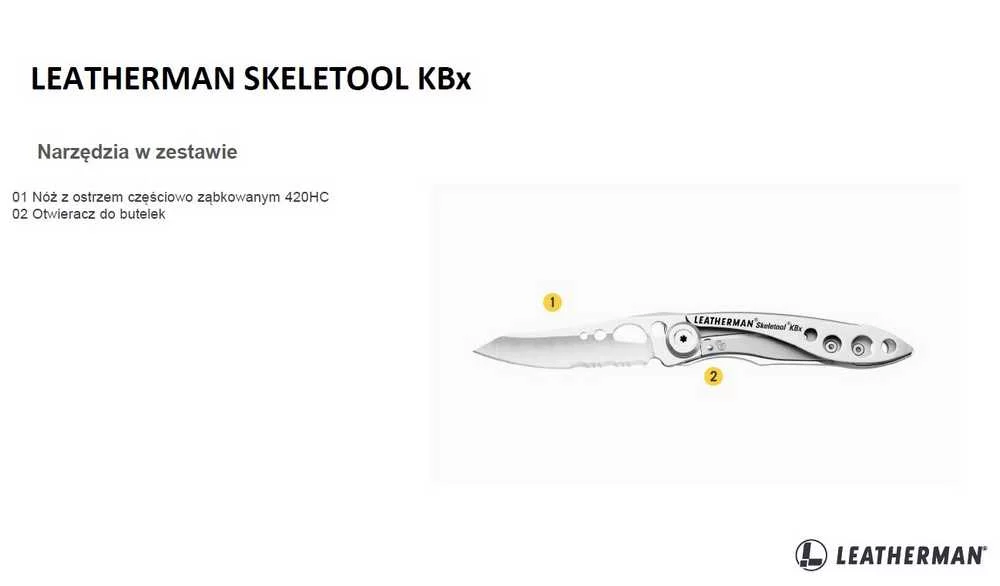 Leatherman SKELETOOL KBX Edelstahl-Klappmesser 420HC, Bild 20 von 40
