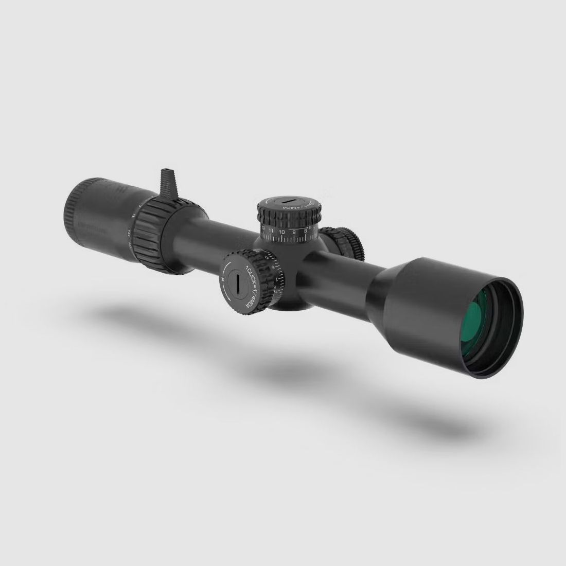 Swampfox Kentucky Long 2-12x44 FFP Präzisionszielfernrohr - Sharpshooter MOA-Leuchtabsehen
