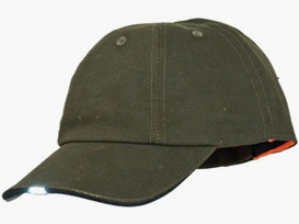 Cap met LED-licht in de klep - om te draaien