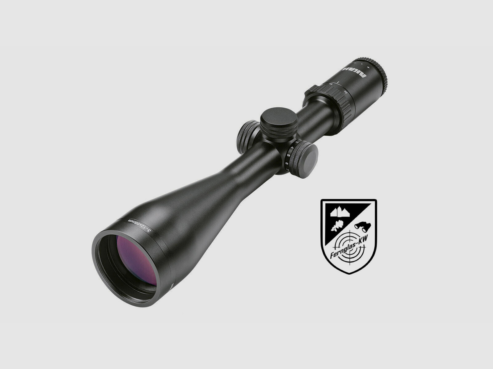 AKAH 51141700 Mira telescópica 3-12x56 LA sin riel Retículo 4