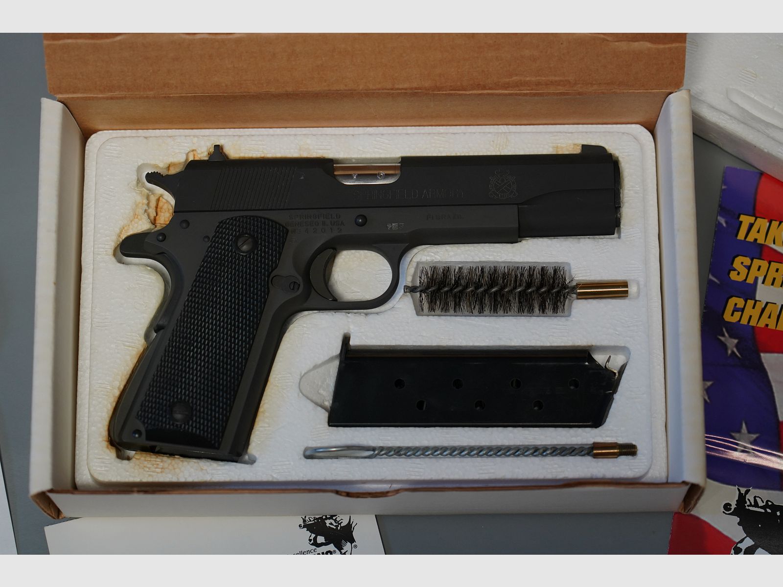 Springfield 1911 A1, .45 ACP, parkérisé, comme MIL-Spec, neuf, absolument rare