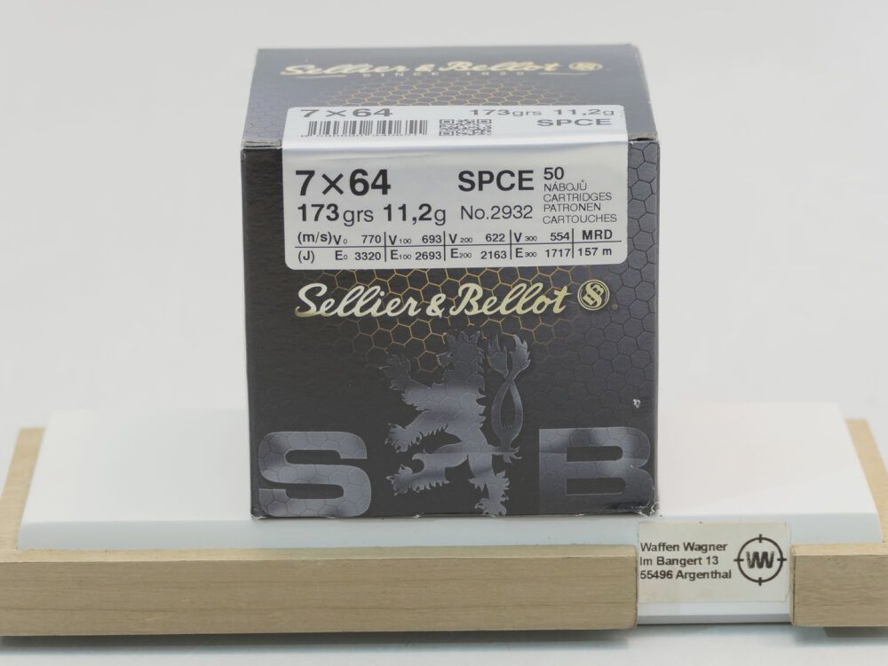 Sellier & Bellot SPCE 173grs. A50 7x64