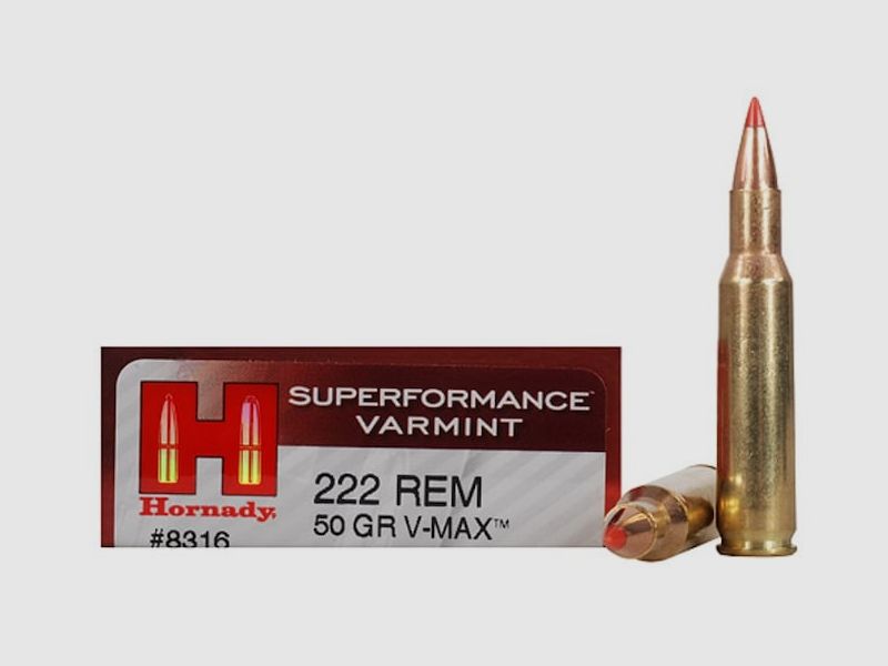 Hornady Superformance Varmint .222 Rem. 50GR V-Max 20 Patronen