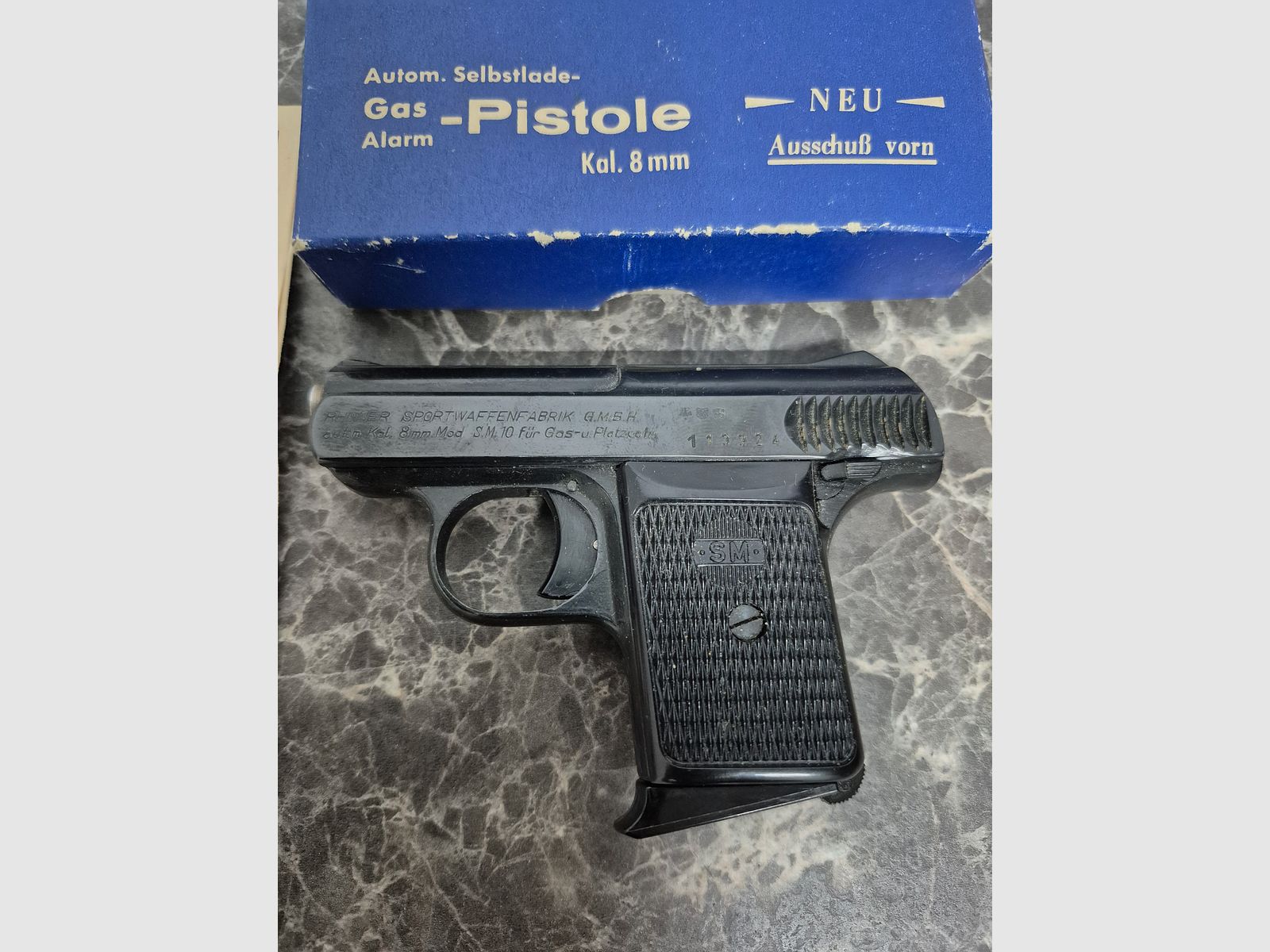 Pistola de señal/alarma/gas SM 8 mm modelo 10