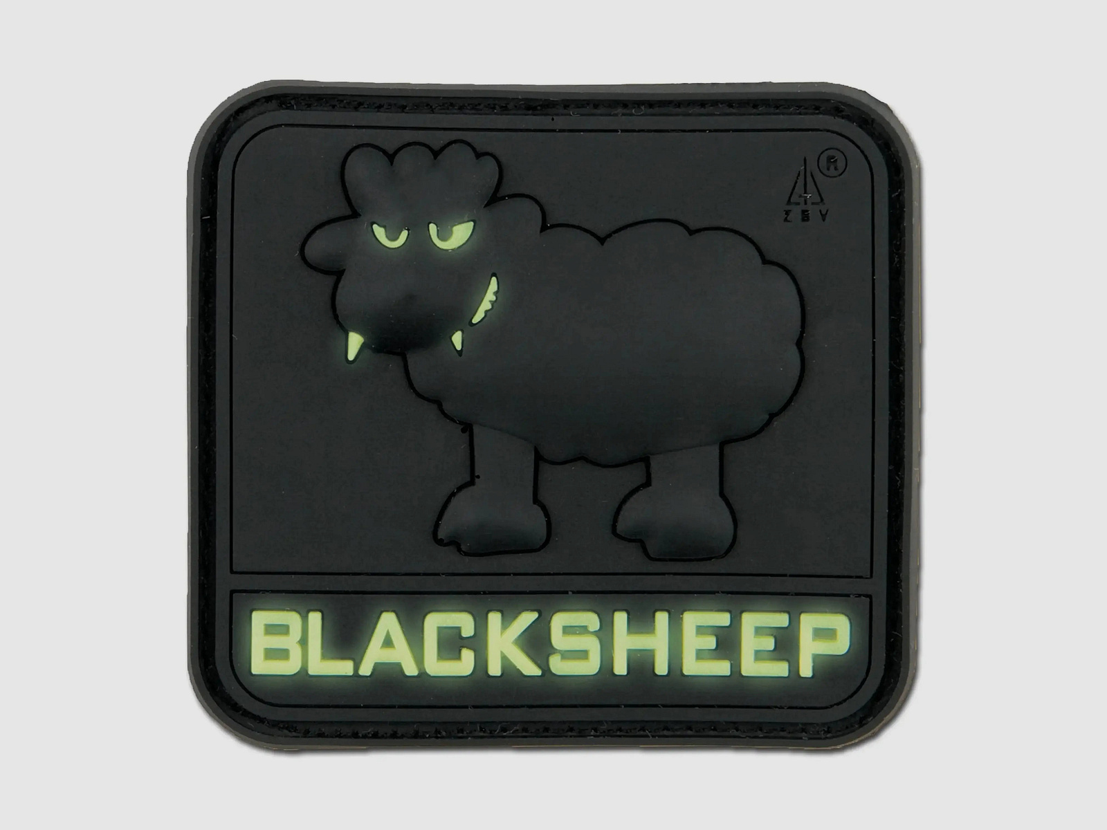 Jackets To Go Jackets To Go 3D-Patch BlackSheep glow-in-the-dark