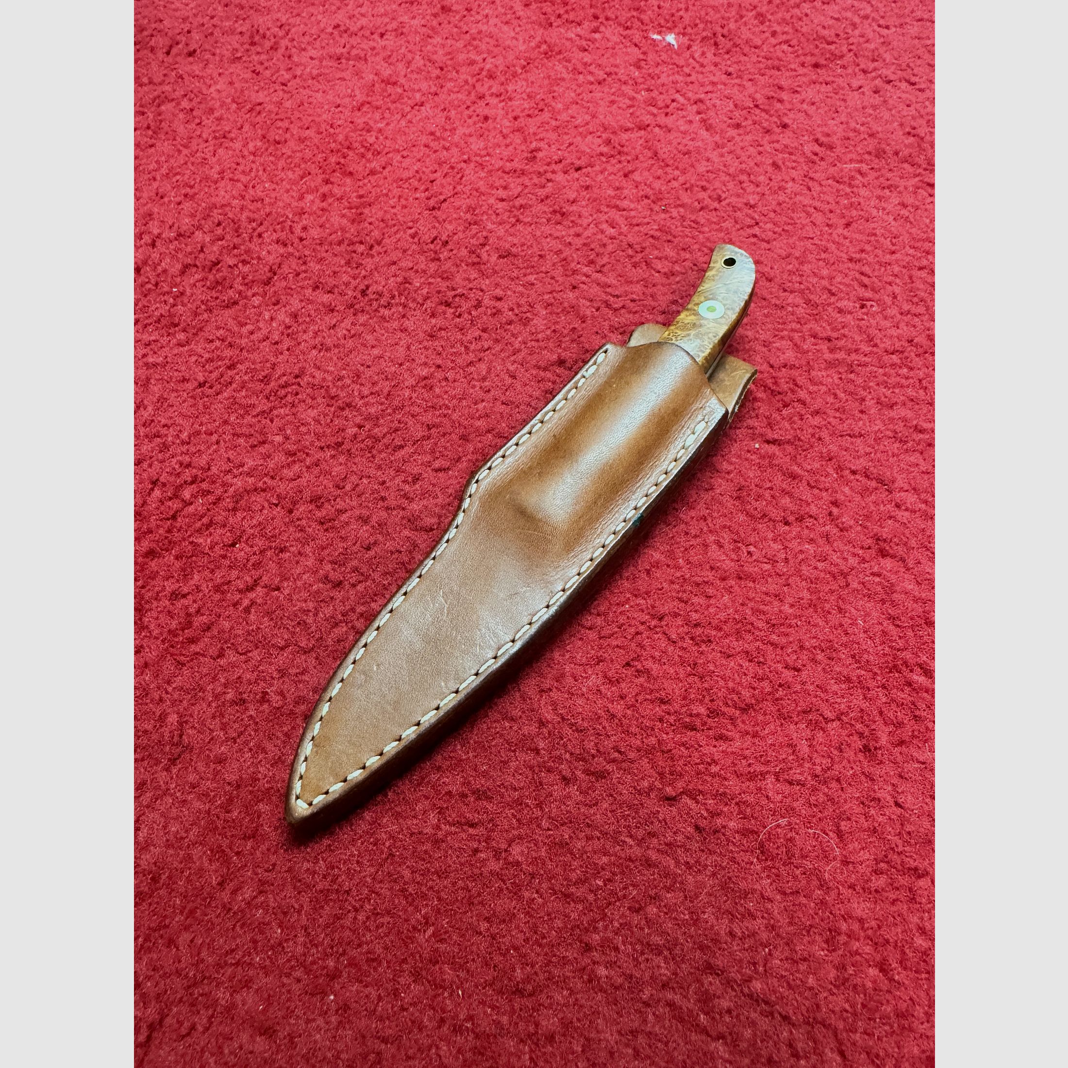 Peter Herbst / Herbertz Damast Jagdmesser – 512 Lagen Handgeschmiedet – Rarität Nr. 123008