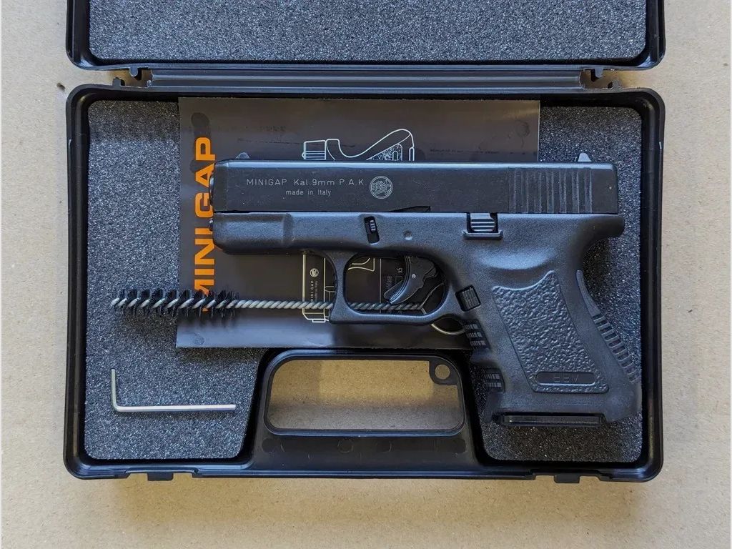 BRUNI Mini GAP 9mm P.A.K. pistola a salve Glock 26 replica