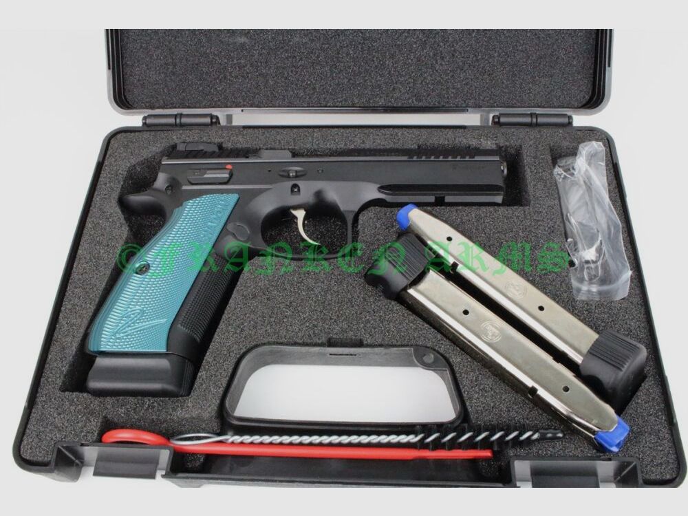 CZ Česká Zbrojovka 75 SP-01 SHADOW II 9mm Luger Bleu, image 4 sur 4