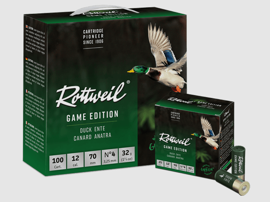 Rottweil Game Edition Ente 12/70 3,25 mm - 100 Stk.