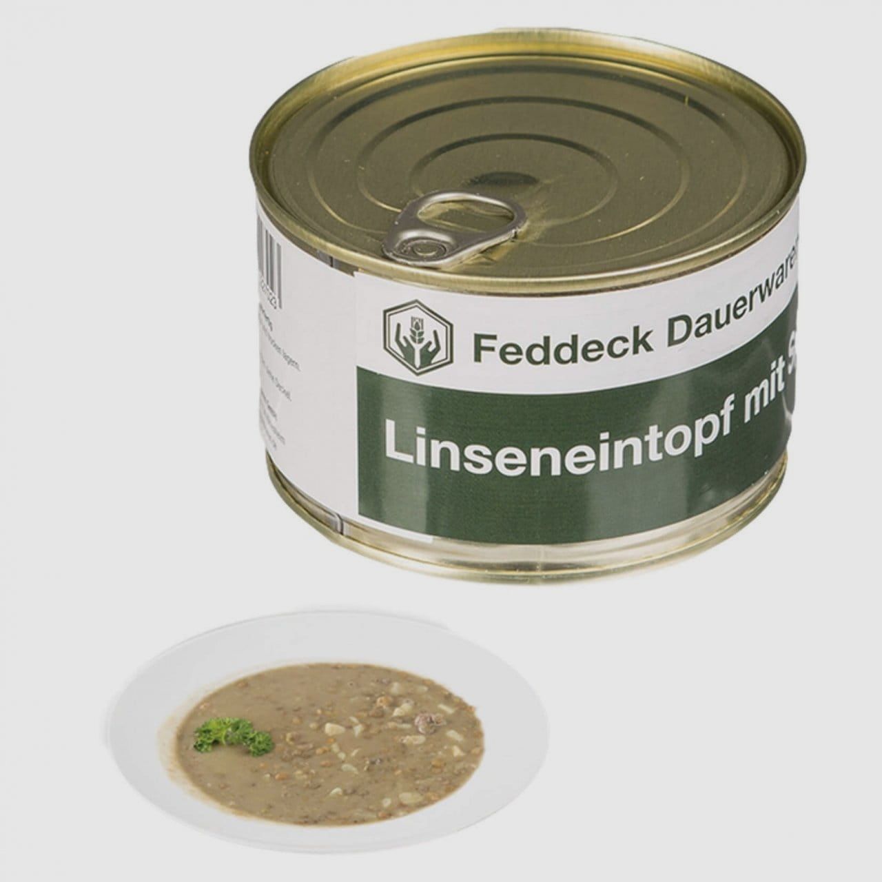 Vollkonserve Linseneintopf mit Speck 400 g