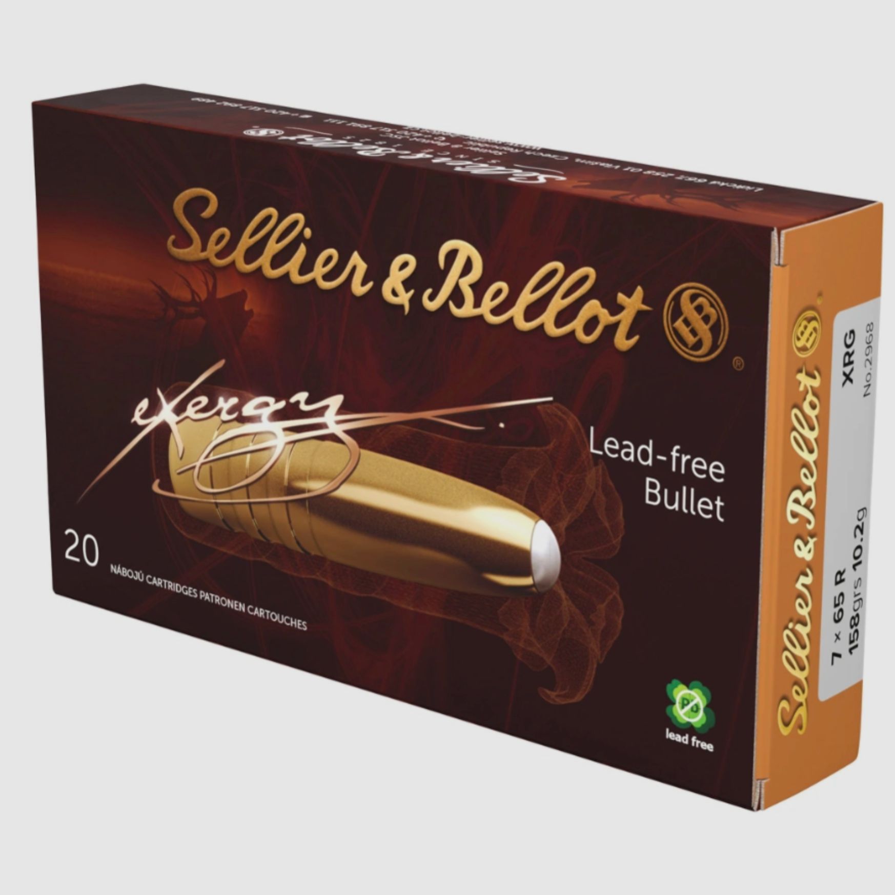 Sellier & Bellot 162686 7x65 R eXergy bleifrei 10,2g 158grs.