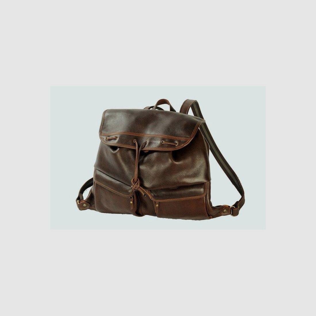 Mochila de cuero con dos bolsillos Buffetteria Spadoni