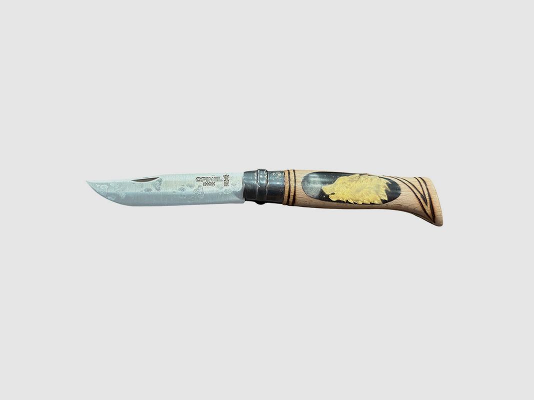 COLTELLO – OPINEL – N.8 INOX REALIZZATO A MANO | LUPO, immagine 1 di 2