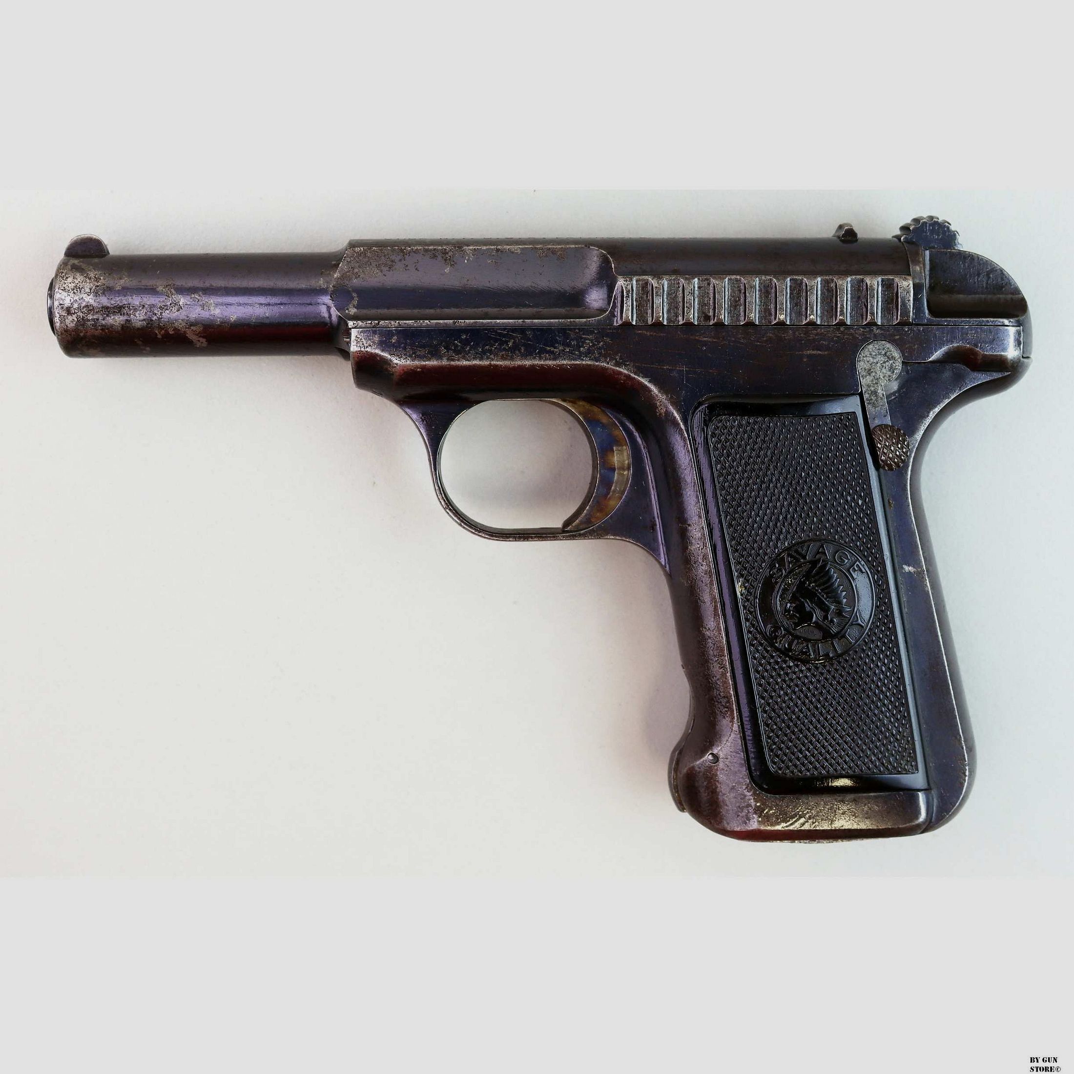 Savage pistool mod. 1907 kal. 7,65 mm ser. nr. 12145, afbeelding 1 van 6