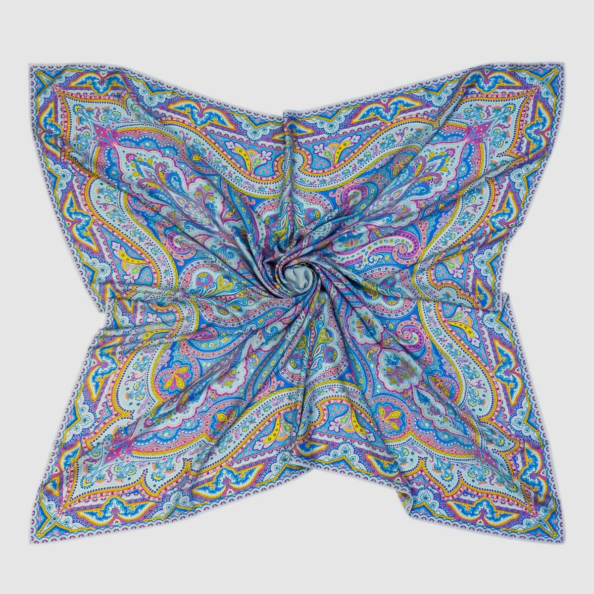 Tuch Cashmere/Seide in Hellblau, Bild 3 von 3