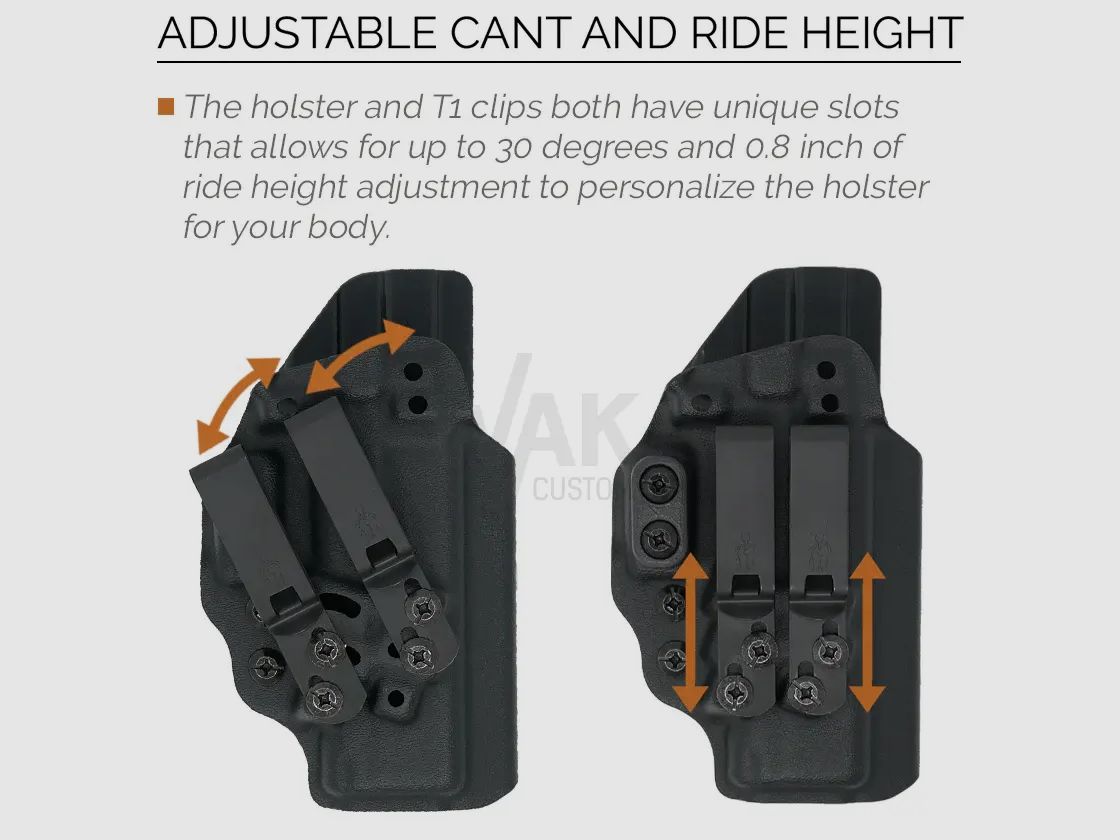 Tenicor CERTUM3 Holster zu Glock 19/45/26 MOS, RH,