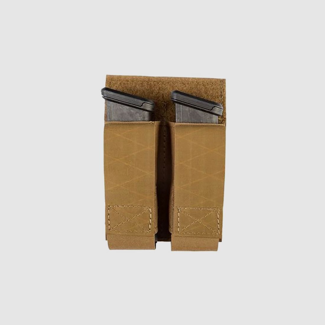 GREY GHOST GEAR DOUBLE PISTOL MAGNA MAG POUCH LAMINATE COYOTE BROWN, image 2 of 3