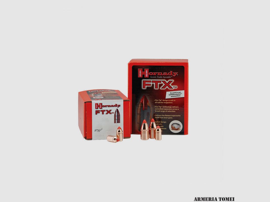 WIEDERLADUNGSGESCHOSSE – HORNADY – 44 Kal .430 225 gr FTX® (44 Mag) -44105 (100 STK)