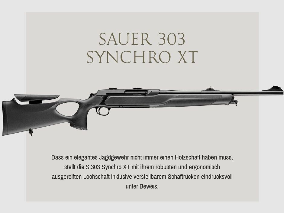 J.P. Sauer & Sohn SAUER S303 SYNCHRO XT Gen II + Optima Flow Schalldämpfer, Bild 2 von 3