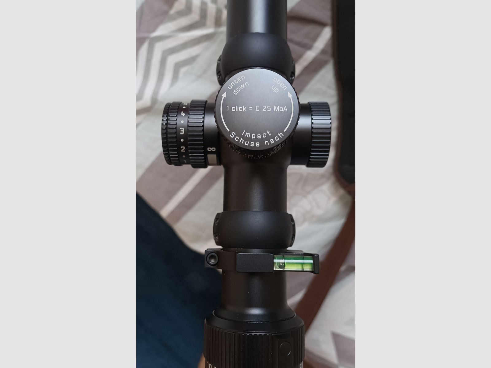 Leica Amplus 6, 3-18x44 reticle BDR illuminated with Blaser saddle mount