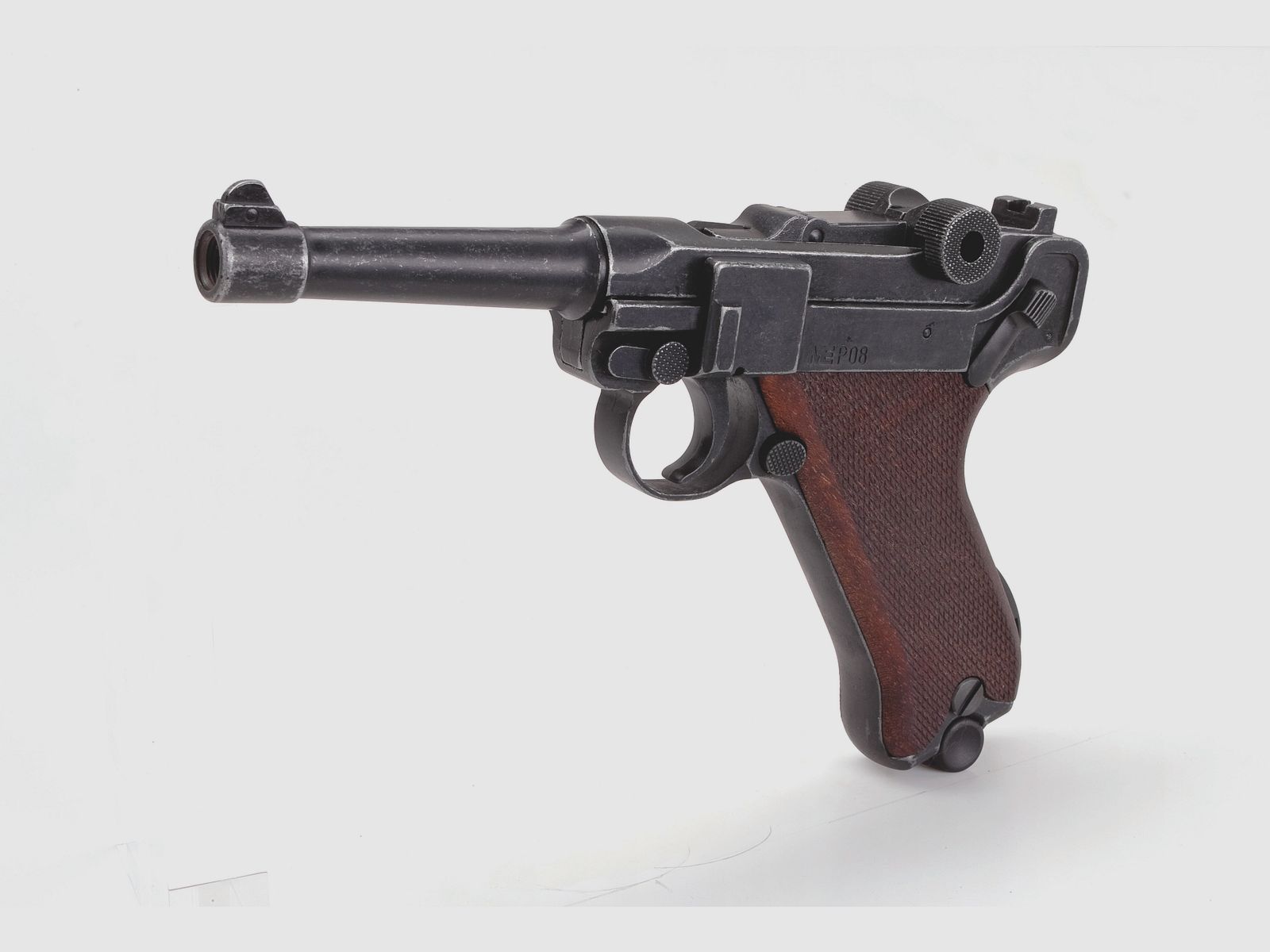 ME Mod. P 08, Kal. 9 mm P.A. Knall, antik-look, Bild 1 von 2