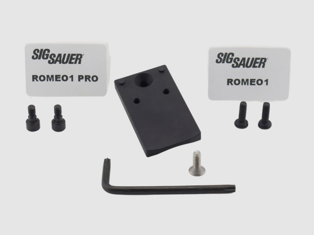 n/a OU Plaque d'adaptation ROMEO 1 / PRO pour pistolets Sig Sauer P226 / P220 X-Series (production allemande) Prêt pour optique | X-Short X-Five X-Six X5 X6