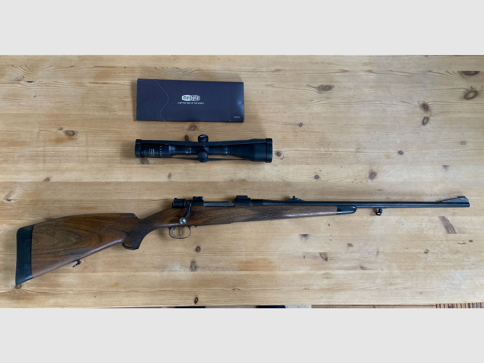 Fucile belga calibro 7x64 con Meostar 3-12x56 R1r, grilletto tedesco