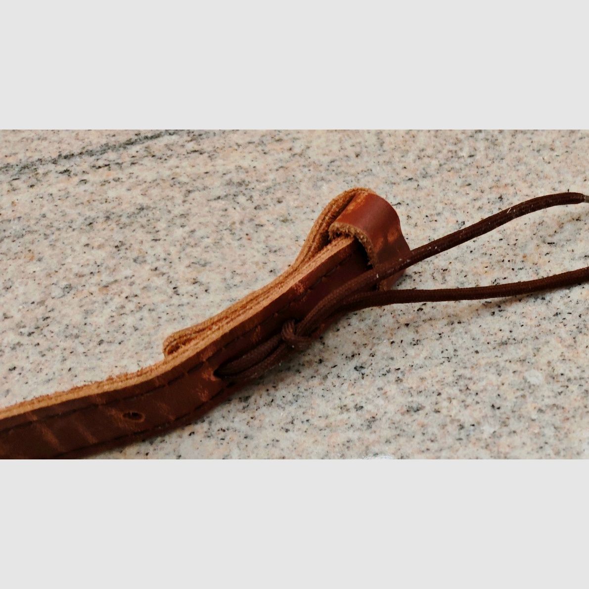 Bisonleren geweerriemen