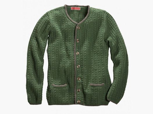 Gilet en laine Shetland, vert