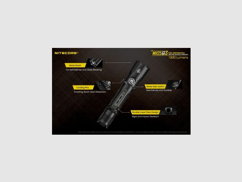 Latarka Nitecore MH25GTS 1800 Lumenów, zdjęcie 17 z 21