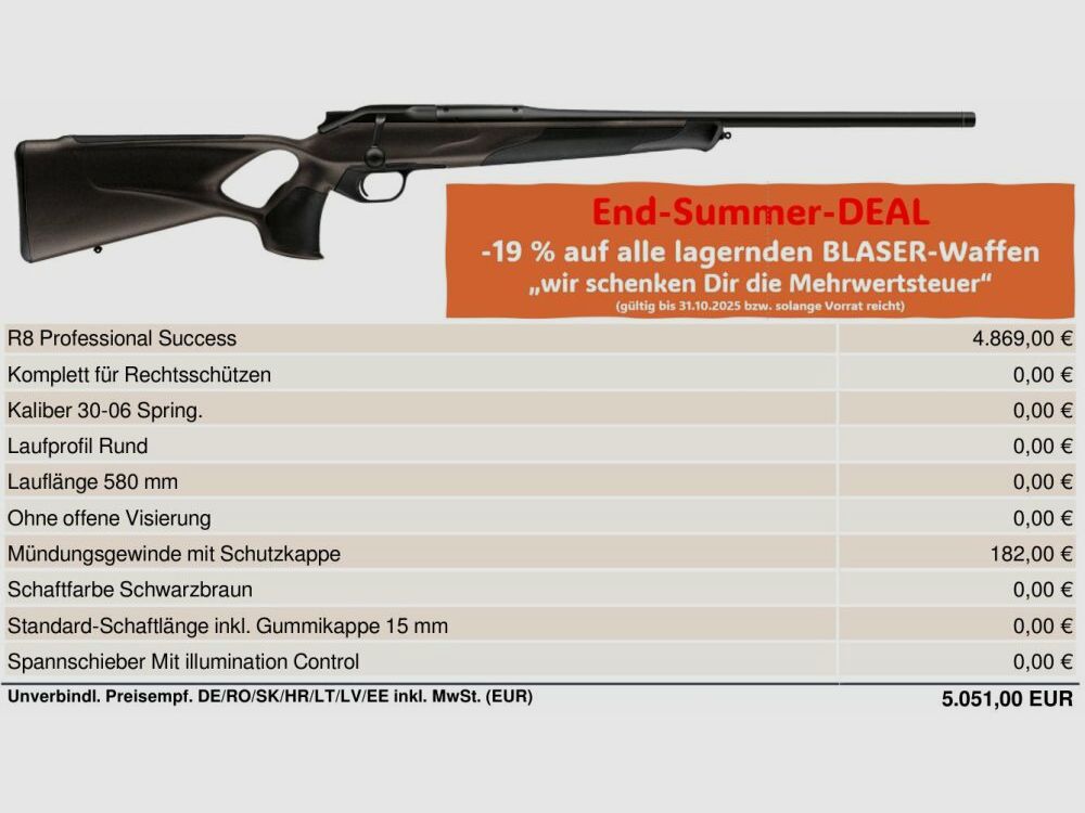 Blaser R8 Proffessional Success .30-06Spring