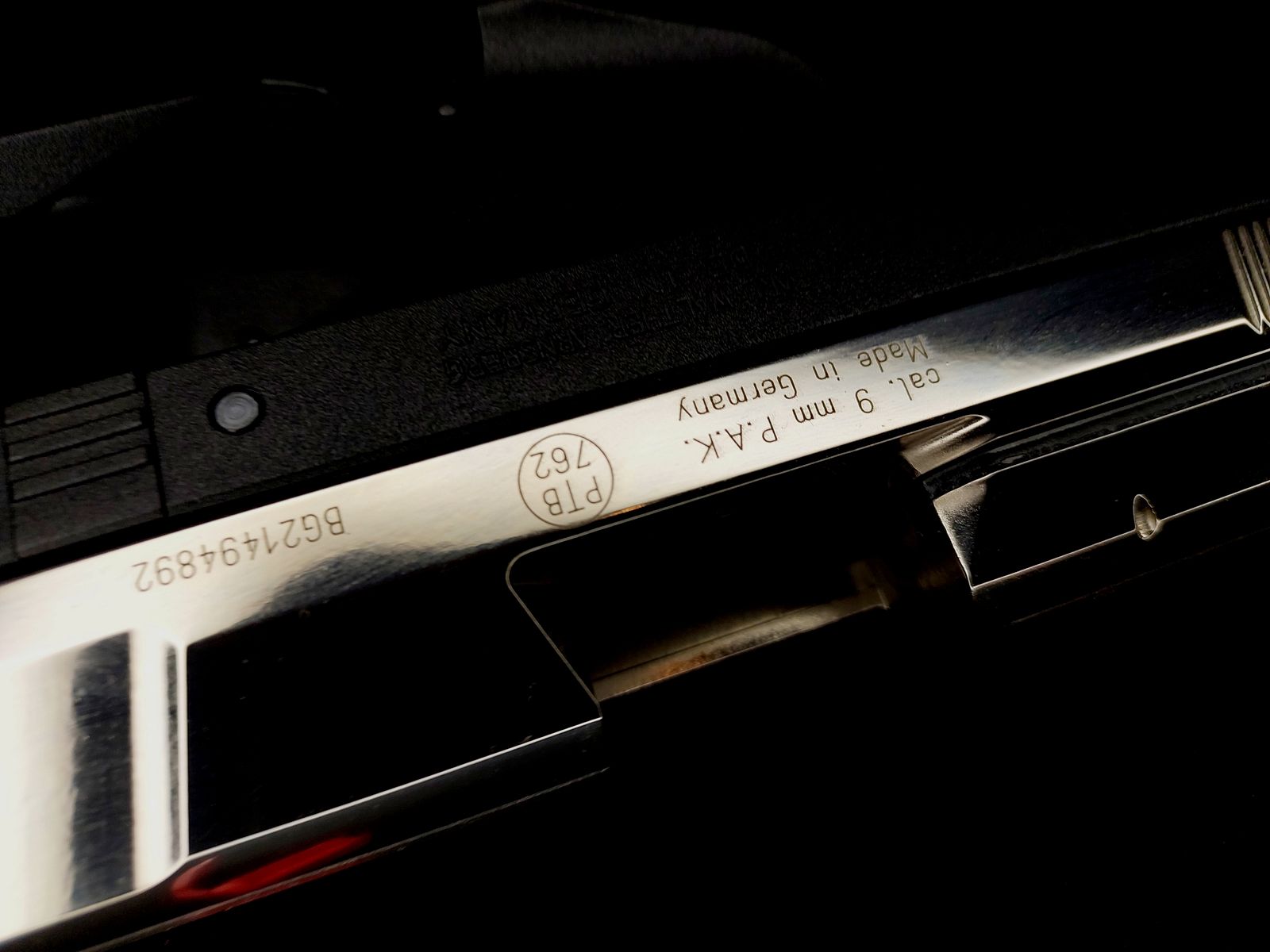 Premium Walther P99 SV NKL blank firing pistol 9 mm P.A.K. (PTB 762) P 99 Nickel-Finish [CNC-milled steel slide NKL] NEW!