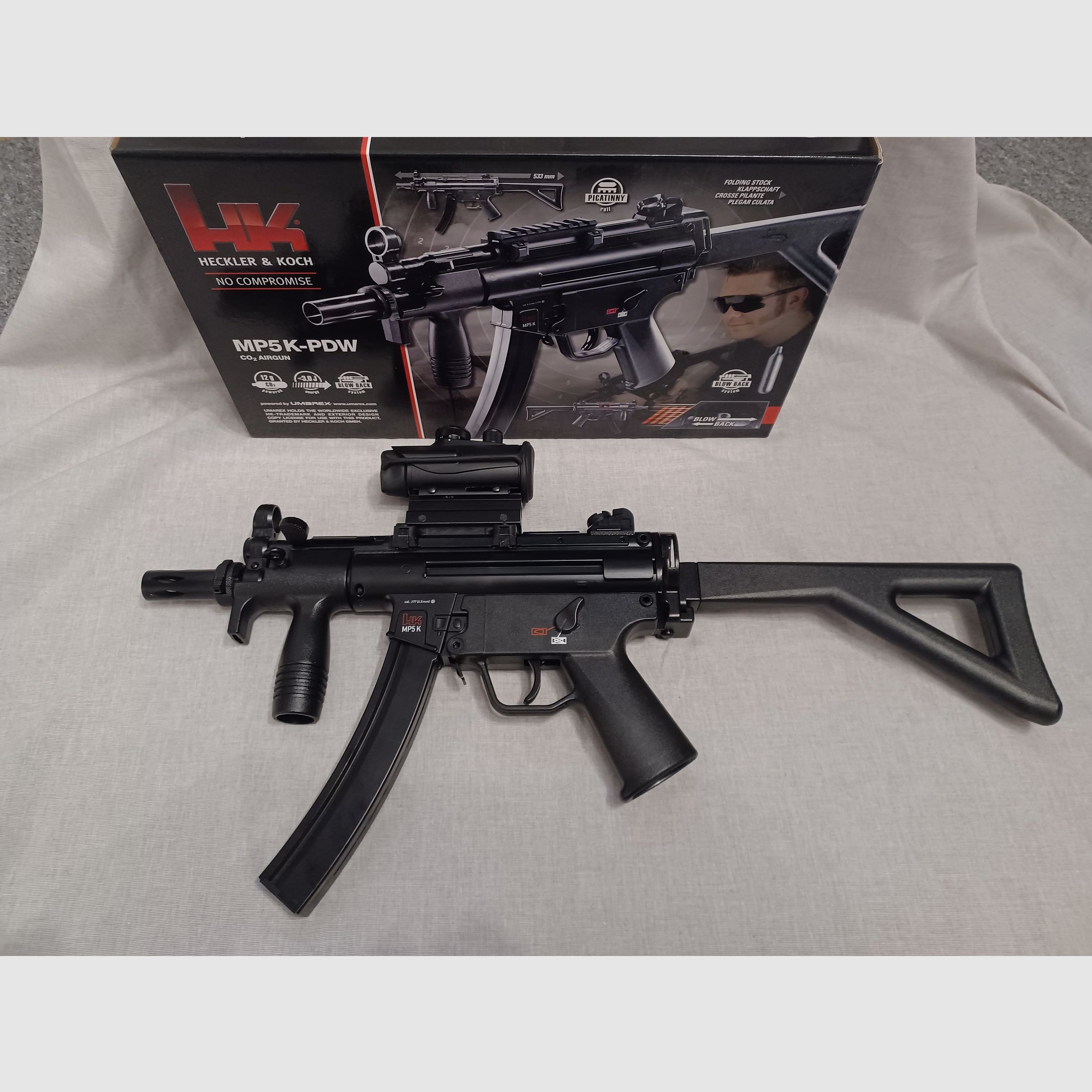 Heckler & Koch MP5 / LPV / 4,5 mm BB / CO2 / Maschinenpistole / OVP (95)