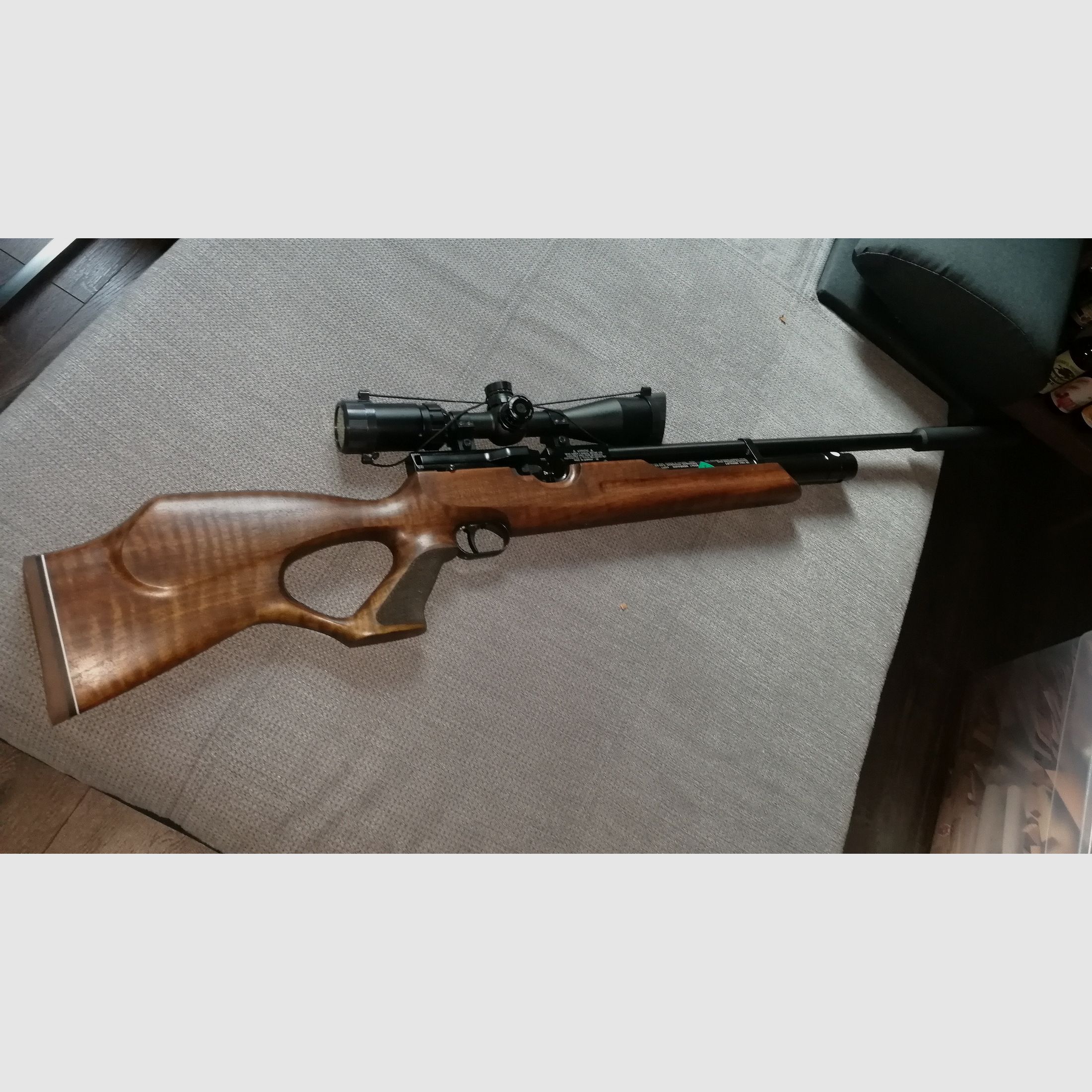 Incienso HW 100 T FSB con bomba de aire comprimido M 220 con mira telescópica, silenciador y accesorios (ver fotos) + 2 rifles de aire más antiguos como regalo