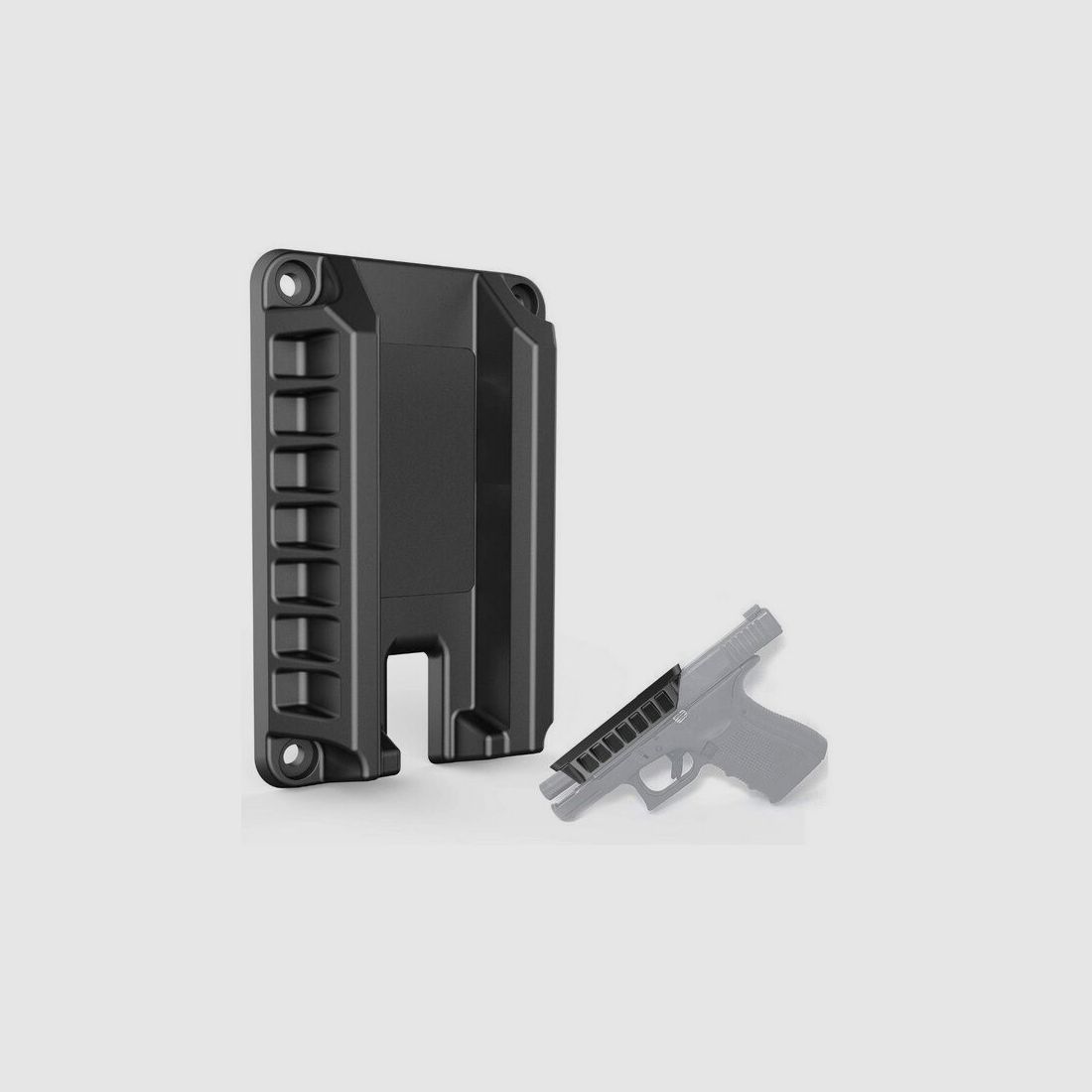 Schwaben Arms GmbH Soporte magnético para pistolas, soporte para arma corta con extracción rápida, extremadamente plano, óptimo para GLOCK
