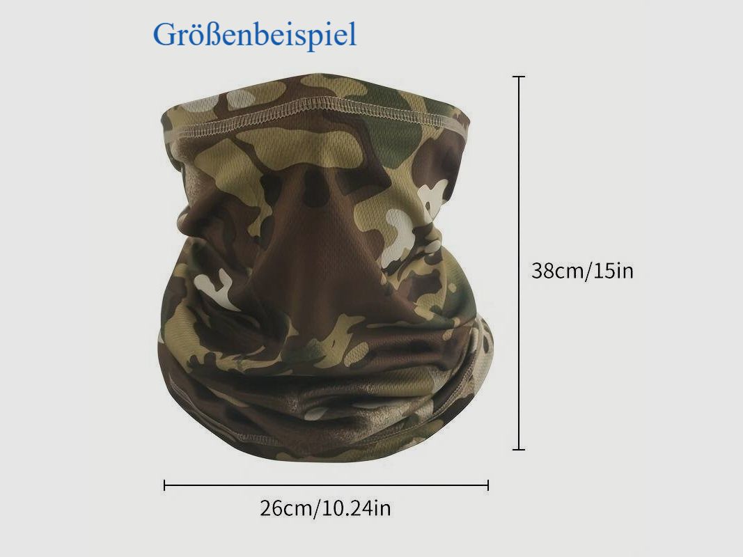 Bandana Outdoor-Sport-Mesh-Halstuch *Ruinen grün*