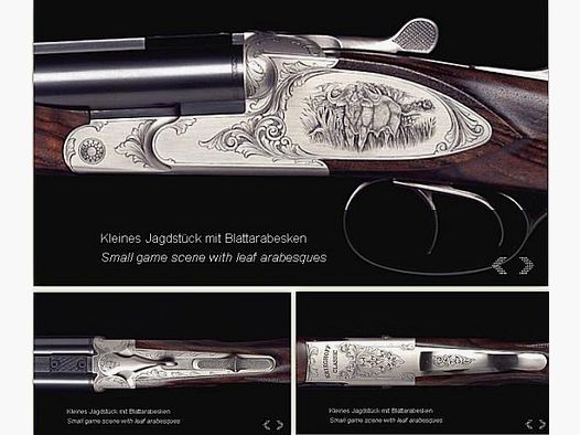 KRIEGHOFF Mehrpreis für Neuwaffe Gravur: Seitenplatte III Optima-Ultra-Classic-Hubertus