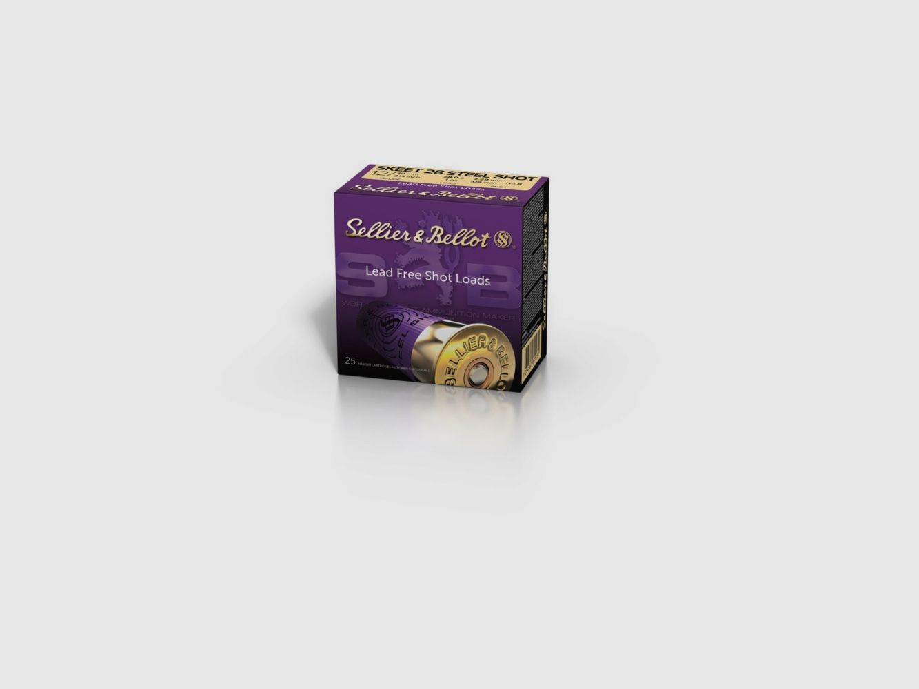 12/70 S&B SKEET 28 STEEL SHOT gobelet en plastique 2,29mm 28,0g boîte de 25
