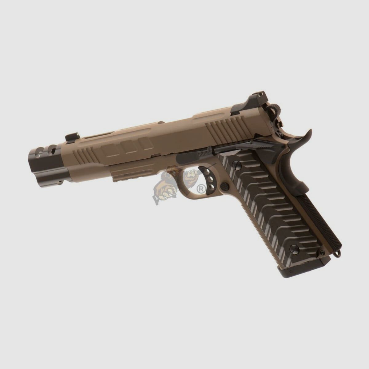 KP-16 Volledig metalen CO2-pistool met blowback in tan, afbeelding 2 van 5