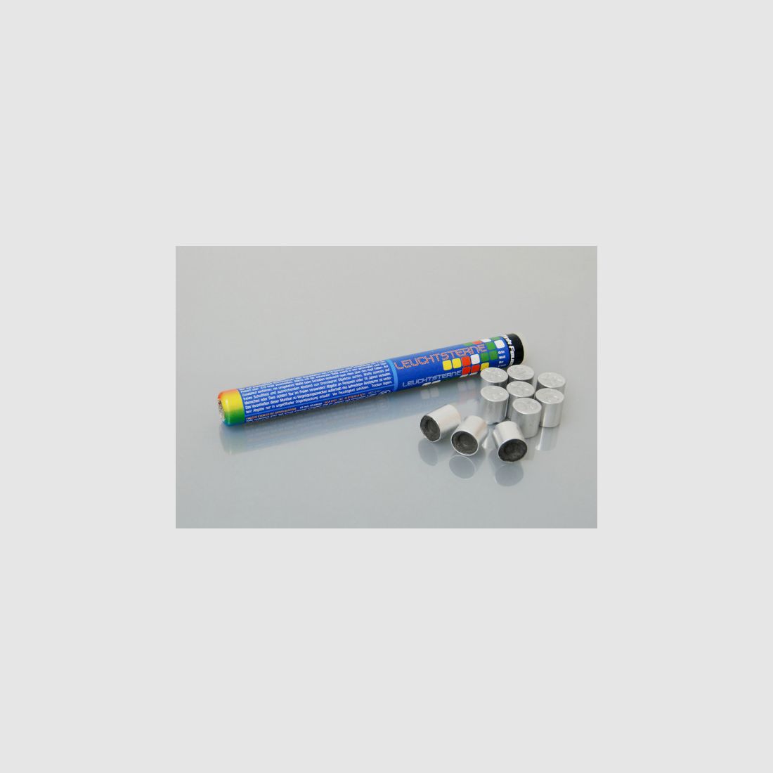 ZINK 4-FARBEN-LEUCHTSTERNE - 10 SCHUSS - 15 MM