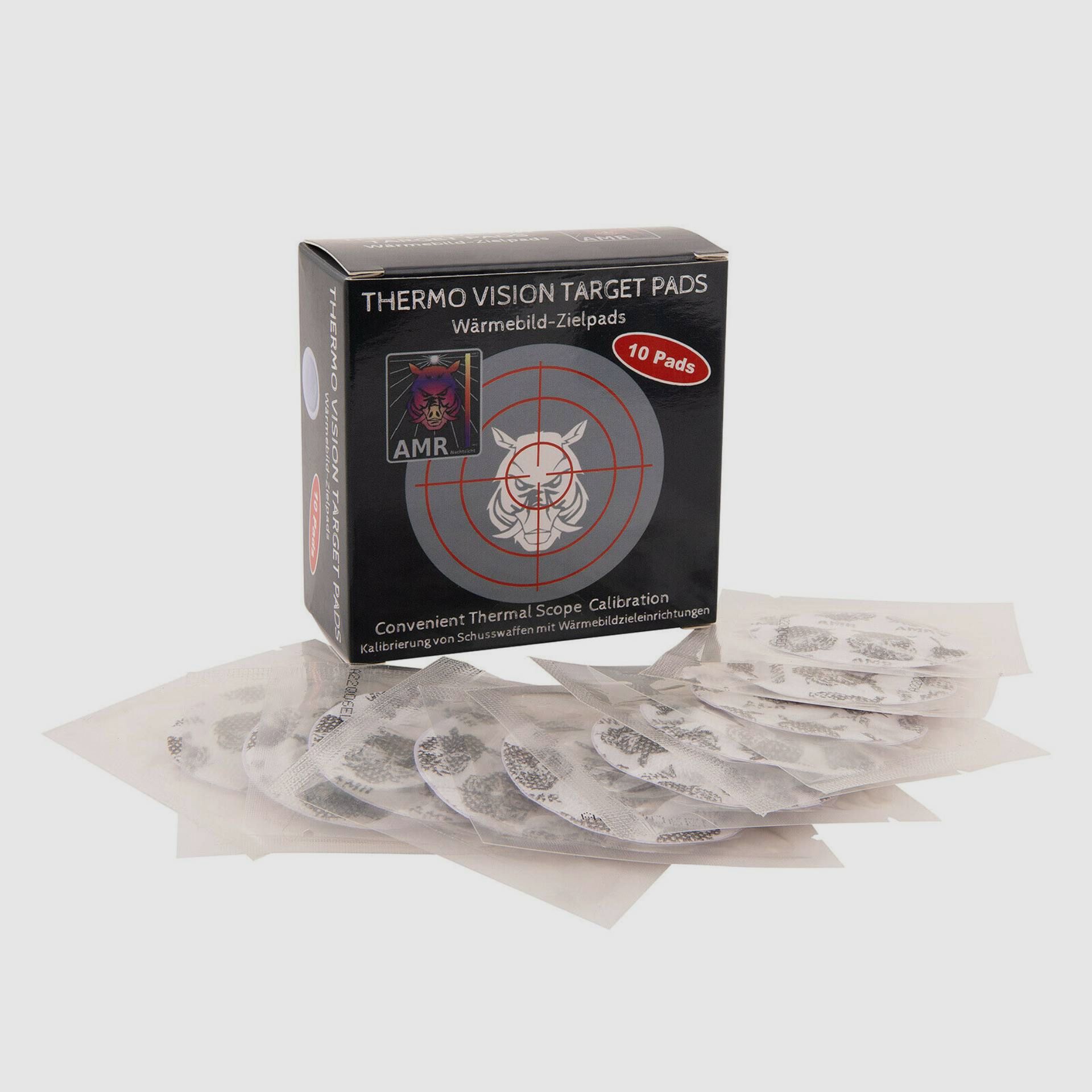 ARM target pads for thermal imaging attachment devices